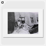 アートポスター-Nurse with Patient at Tent Hospital, Auteuil Race Track
 - 国立医学図書館 Poster.