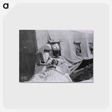 アートポストカード-Nurse with Patient at Tent Hospital, Auteuil Race Track
 - 国立医学図書館 Postcard.