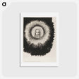 アートポストカード-And in the Very Disk of the Sun Lights the Face of Jesus Christ - オディロン ルドン Postcard.