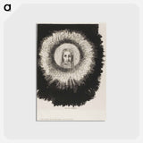 アートポストカード-And in the Very Disk of the Sun Lights the Face of Jesus Christ - オディロン ルドン Postcard.