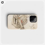 Seated Breton Woman - ポール ゴーギャン Phone Case.