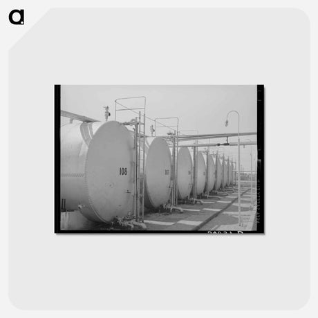 アートポストカード-Seminole Oil Tanks
 - ラッセル リー Postcard.