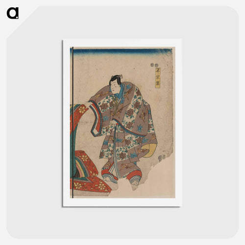 Taira no munemori mikazuki osen ebizako no jū - Utagawa Kuniyoshi Postcard.