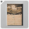 アートパネル-The First Book of Urizen, Plate 8, "In Living Creations Appear'd...." - ウィリアム ブレイク Canvas.