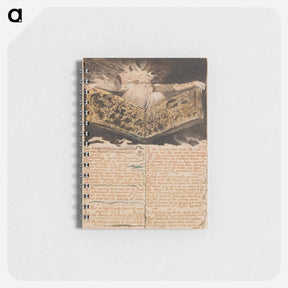 アートメモ帳-The First Book of Urizen, Plate 8, "In Living Creations Appear'd...." - ウィリアム ブレイク Memo.