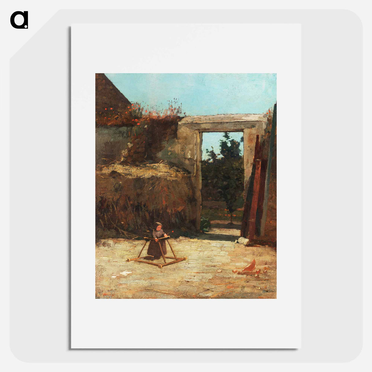 French Farmyard - Winslow Homer Poster.