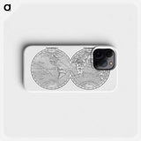 World map from A System of Geography - アンティーク地図 Phone Case.