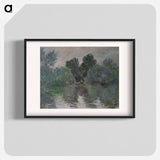 アートポスター-Monet - un bras de Seine près de Vétheuil - クロード モネ Poster.