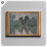 Monet - un bras de Seine près de Vétheuil - クロード モネ Canvas.