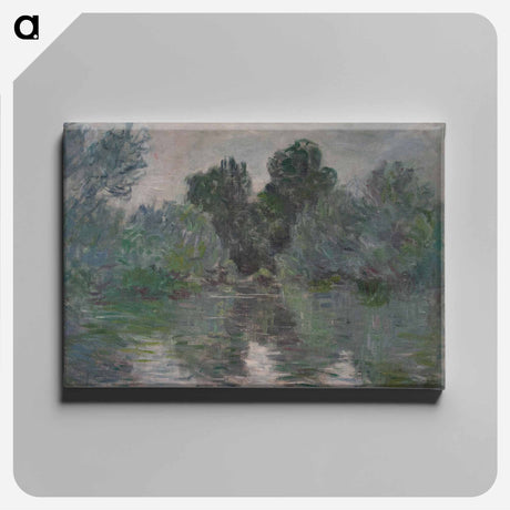 アートパネル-Monet - un bras de Seine près de Vétheuil - クロード モネ Canvas.