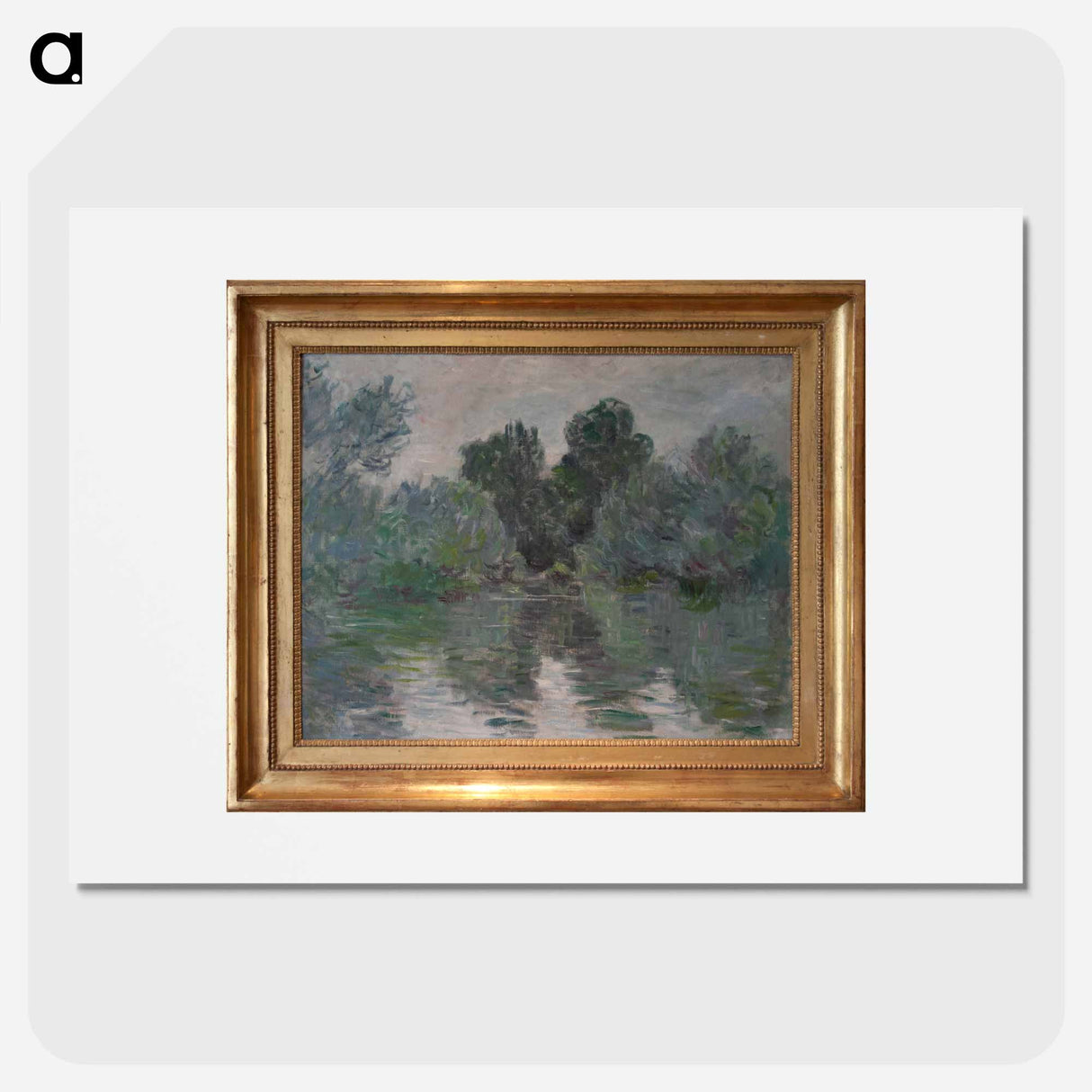 Monet - un bras de Seine près de Vétheuil - クロード モネ Poster.