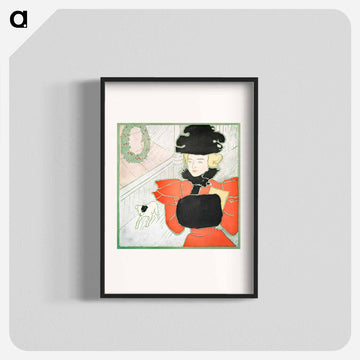 Vintage Christmas Card by Edward Penfield - Edward Penfield Poster.