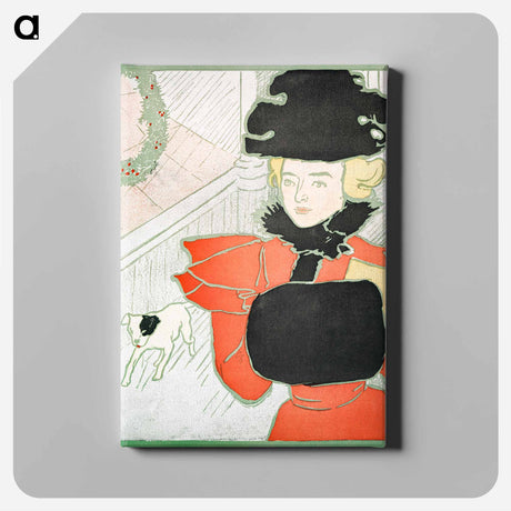 アートパネル-Vintage Christmas Card by Edward Penfield - エドワード ペンフィールド Canvas.
