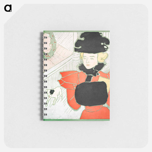 Vintage Christmas Card by Edward Penfield - Edward Penfield Memo.