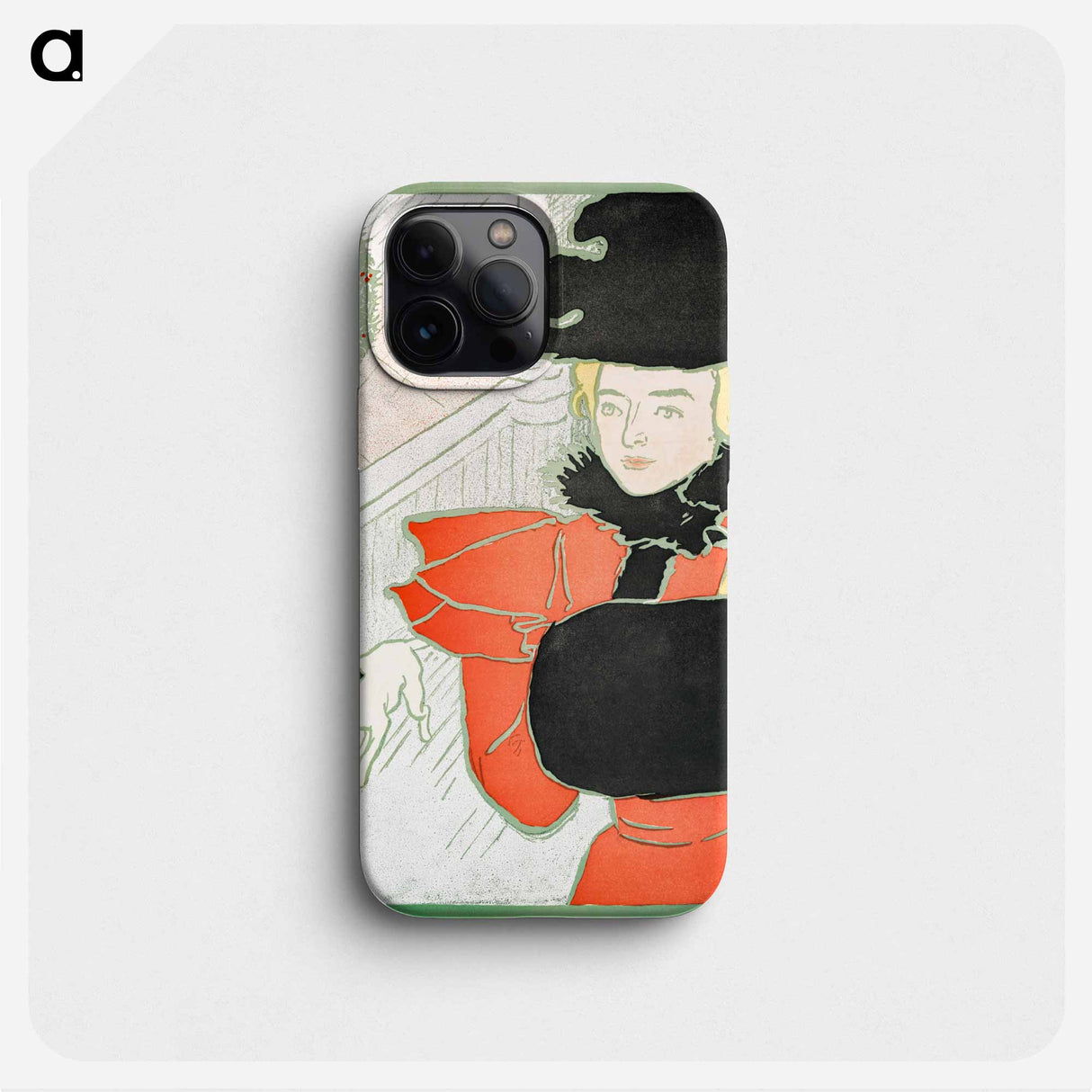Vintage Christmas Card by Edward Penfield - エドワード ペンフィールド Phone Case.