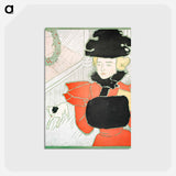 アートポストカード-Vintage Christmas Card by Edward Penfield - エドワード ペンフィールド Postcard.