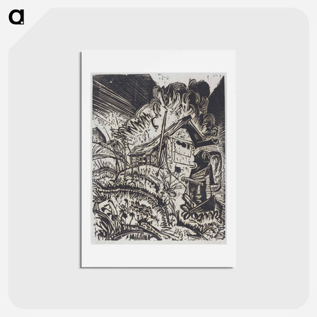 アートポストカード-Mountain House - エルンスト ルートヴィヒ キルヒナー Postcard.