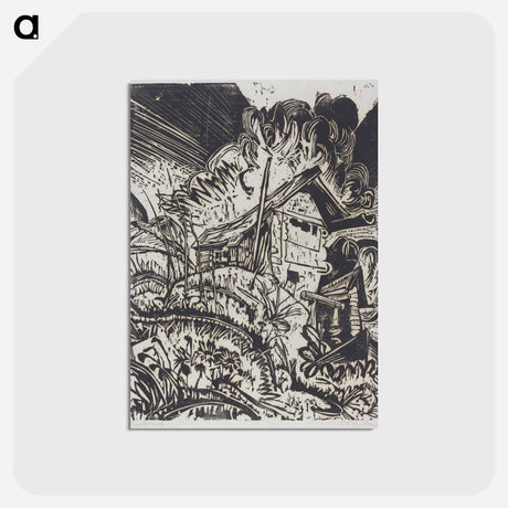 アートポストカード-Mountain House - エルンスト ルートヴィヒ キルヒナー Postcard.