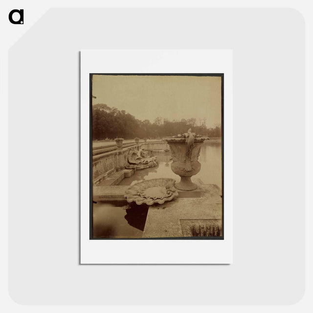 アートポストカード-Versailles, Bassin de Neptune
 - ウジェーヌ アジェ Postcard.