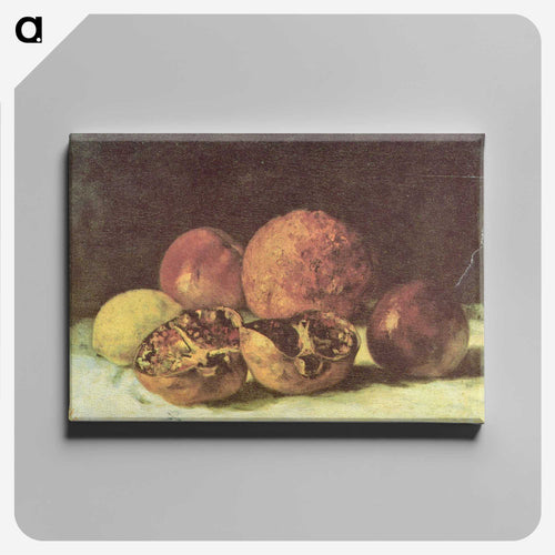 Pomegranates - ギュスターヴ クールベ Canvas.