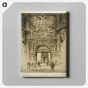 アートパネル-Porch of San Maclou, Rouen
 - ジョセフ ペネル Canvas.