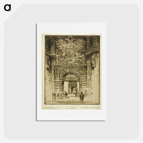 アートポストカード-Porch of San Maclou, Rouen
 - ジョセフ ペネル Postcard.