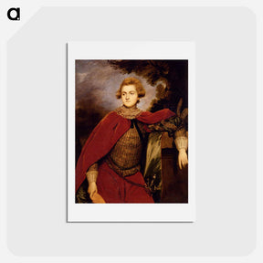 アートポストカード-Portrait of Lord Robert Spencer - ジョシュア レノルズ Postcard.