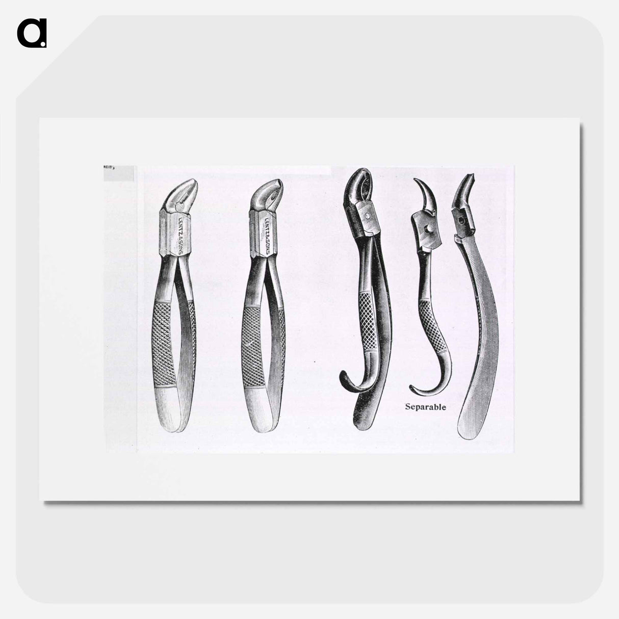 アートポスター-Dental Extraction Instruments
 - 国立医学図書館 Poster.