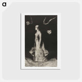 アートポストカード-Obsession - オディロン ルドン Postcard.