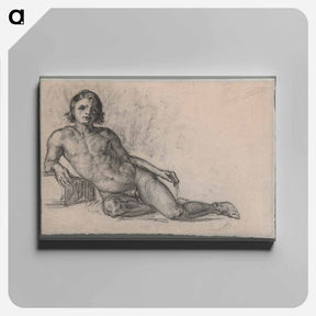 アートパネル-Male Nude - ポール セザンヌ Canvas.