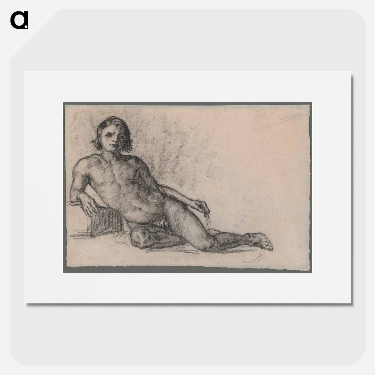 Male Nude - Paul Cezanne Poster.