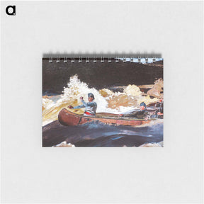 アートメモ帳-Shooting the Rapids, Saguenay River - ウィンスロー ホーマー Memo.