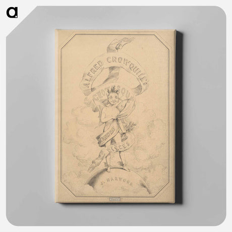 アートパネル-Wrapper for six prints from Alfred Crowquill's Christmas Pieces
 - イェール大学アートギャラリー Canvas.
