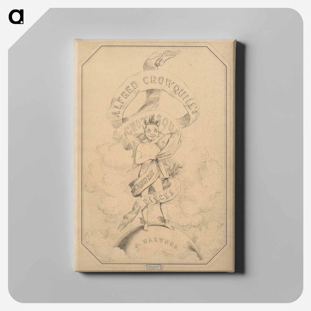 アートパネル-Wrapper for six prints from Alfred Crowquill's Christmas Pieces
 - イェール大学アートギャラリー Canvas.