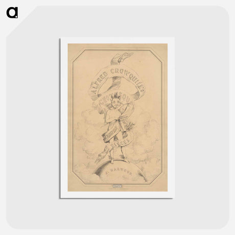 アートポストカード-Wrapper for six prints from Alfred Crowquill's Christmas Pieces
 - イェール大学アートギャラリー Postcard.