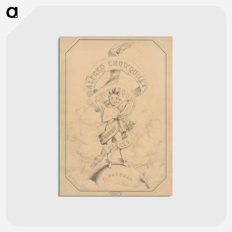 アートポストカード-Wrapper for six prints from Alfred Crowquill's Christmas Pieces
 - イェール大学アートギャラリー Postcard.