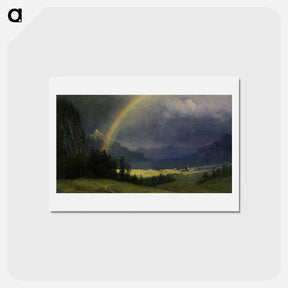 アートポストカード-After The Shower - アルバート ビアスタット Postcard.