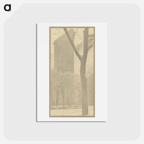 アートポストカード-The Flatiron - アルフレッド スティーグリッツ Postcard.