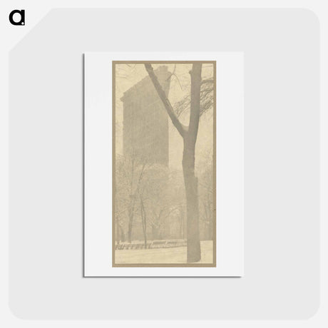 アートポストカード-The Flatiron - アルフレッド スティーグリッツ Postcard.