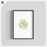World atlas from Voyeur's Checklist - アンティーク地図 Poster.