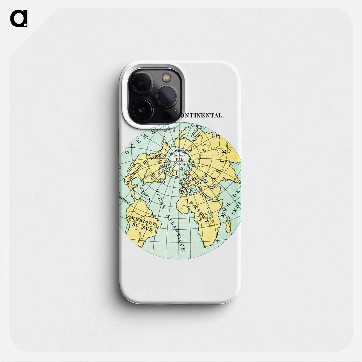 World atlas from Voyeur's Checklist - アンティーク地図 Phone Case.