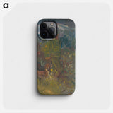 Hunter with two dogs - アーノルド ピーター ワイズ クビンチャン Phone Case.