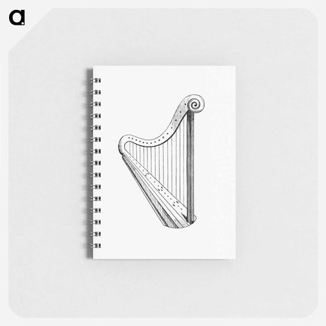 アートメモ帳-Victorian Harp Engraving
 - 大英図書館 Memo.