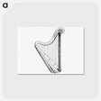 アートポストカード-Victorian Harp Engraving
 - 大英図書館 Postcard.