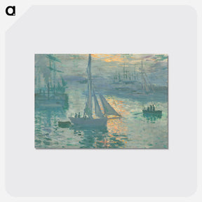 アートポストカード-Sunrise - クロード モネ Postcard.
