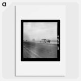 Migrant family on US Highway 99 between Bakersfield and Famoso, California - Dorothea Lange Poster.