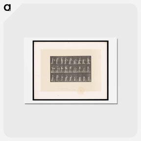 アートポストカード-Woman at Her Washstand
 - エドワード マイブリッジ Postcard.
