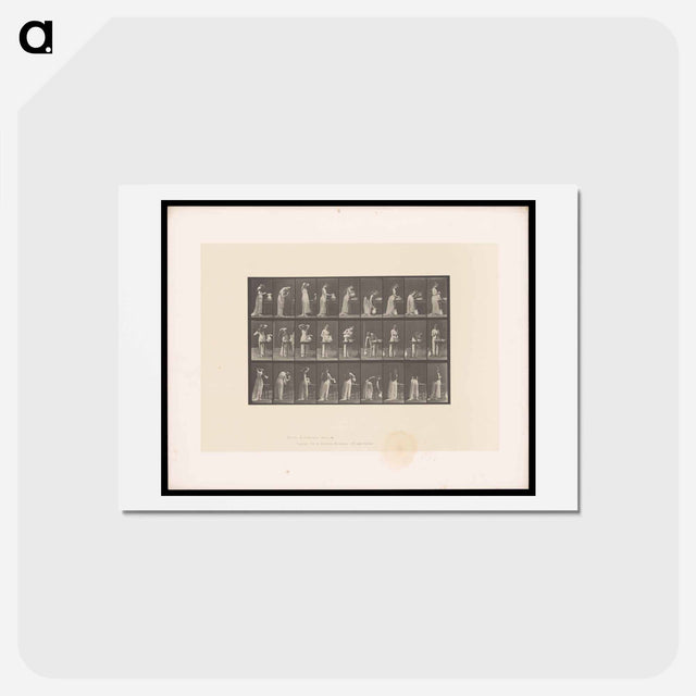 アートポストカード-Woman at Her Washstand
 - エドワード マイブリッジ Postcard.