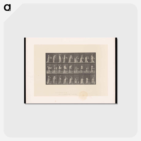 アートポストカード-Woman at Her Washstand
 - エドワード マイブリッジ Postcard.