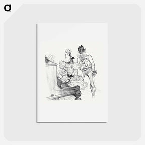 アートポストカード-Zamboula-Polka - アンリ ド トゥールーズ ロートレック Postcard.